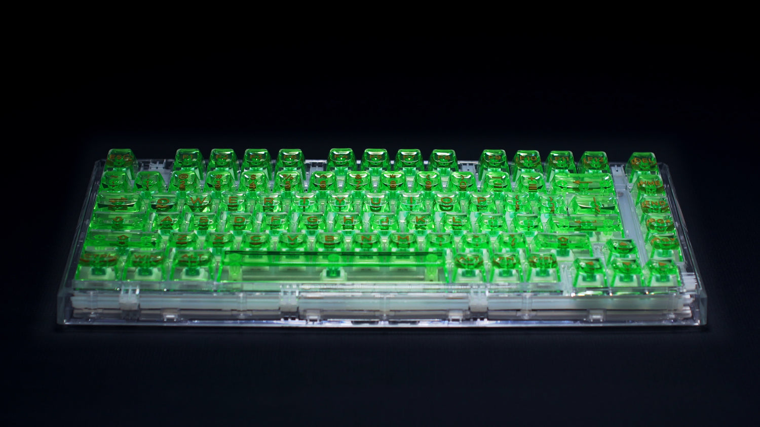 Oshid Amber- The first 3D Legend Keycaps