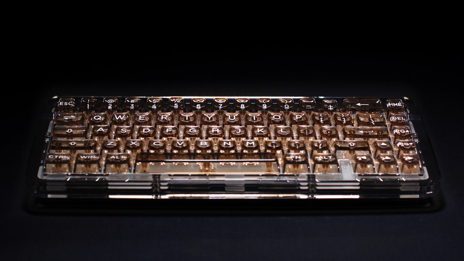 Oshid Amber- The first 3D Legend Keycaps