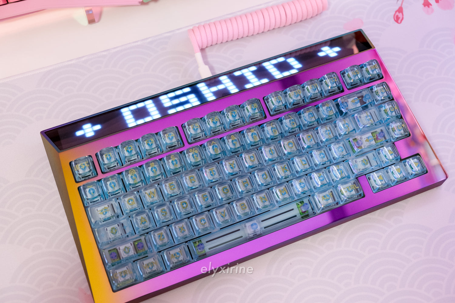 Oshid Amber- The first 3D Legend Keycaps