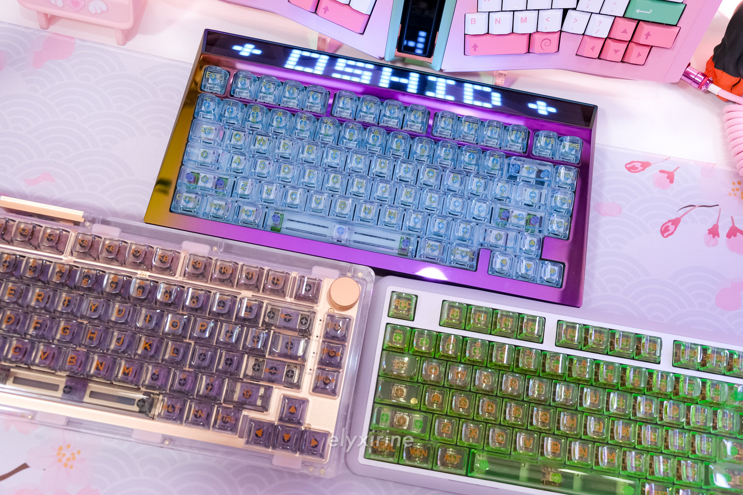 Oshid Amber- The first 3D Legend Keycaps