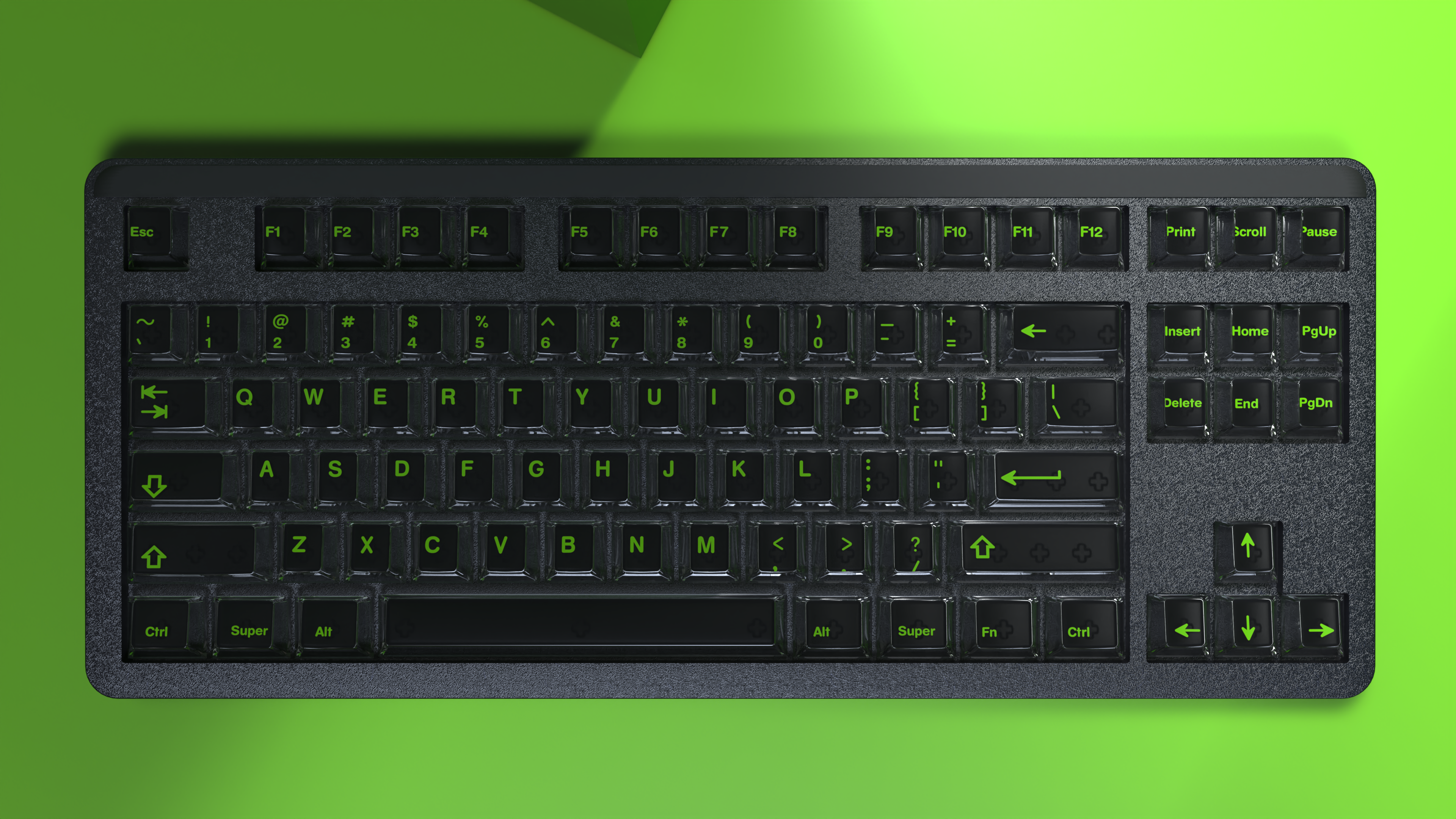 Oshid Night Hawk (Crystal V2) Keycaps - 118 Keys