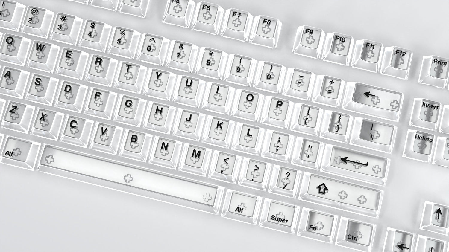 Oshid Night Hawk (Crystal V2) Keycaps - 118 Keys