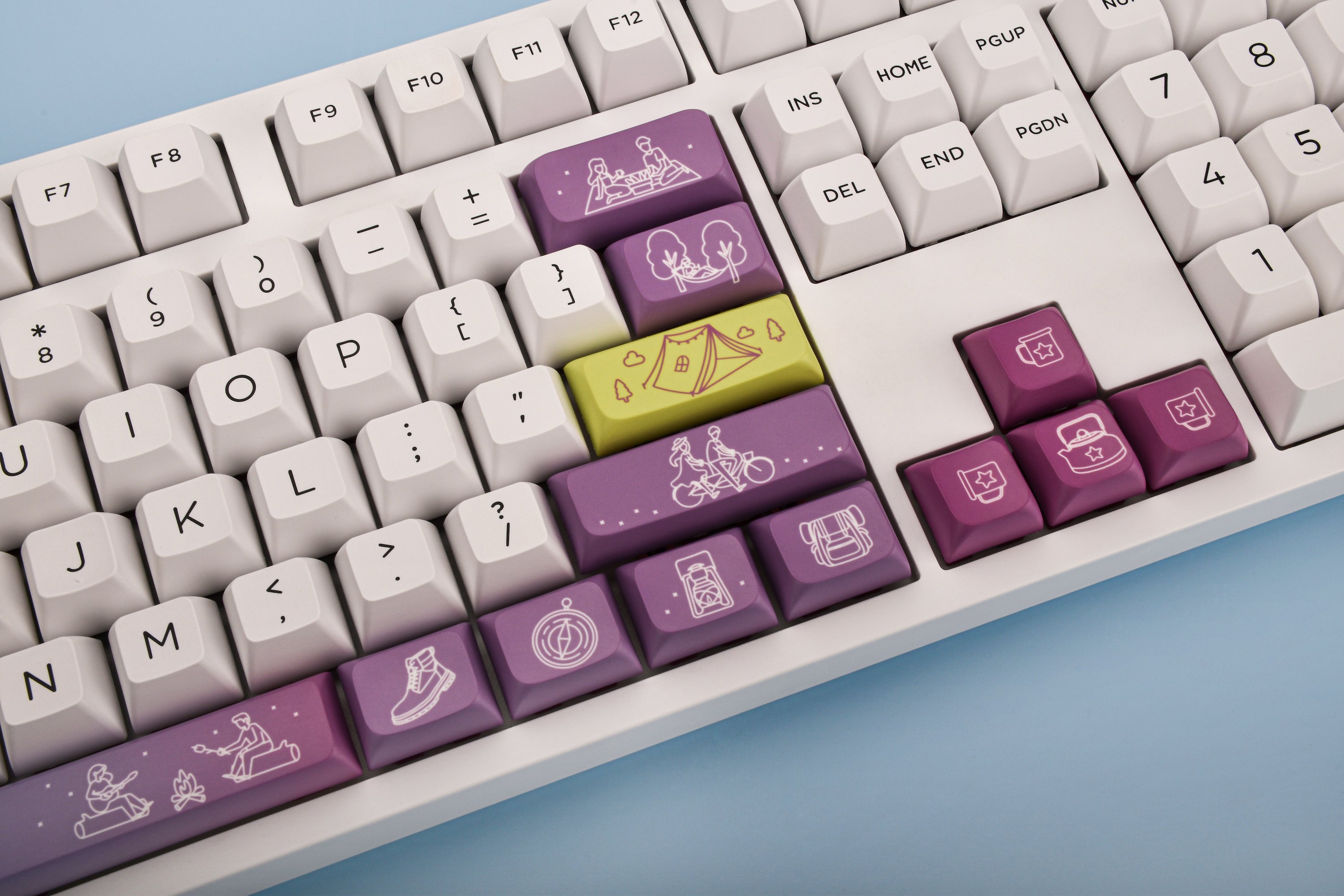 Oshid Party Time PBT Dye-sub Keycaps - 118 Keys