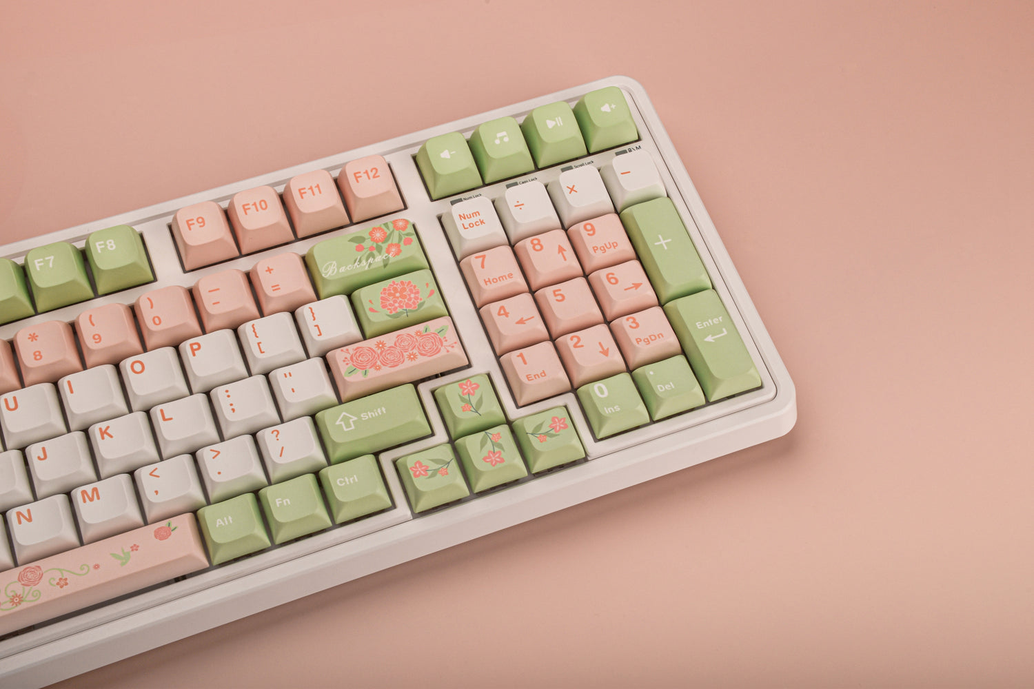 Oshid Flower Season PBT Dye-sub Keycaps-118 Keys