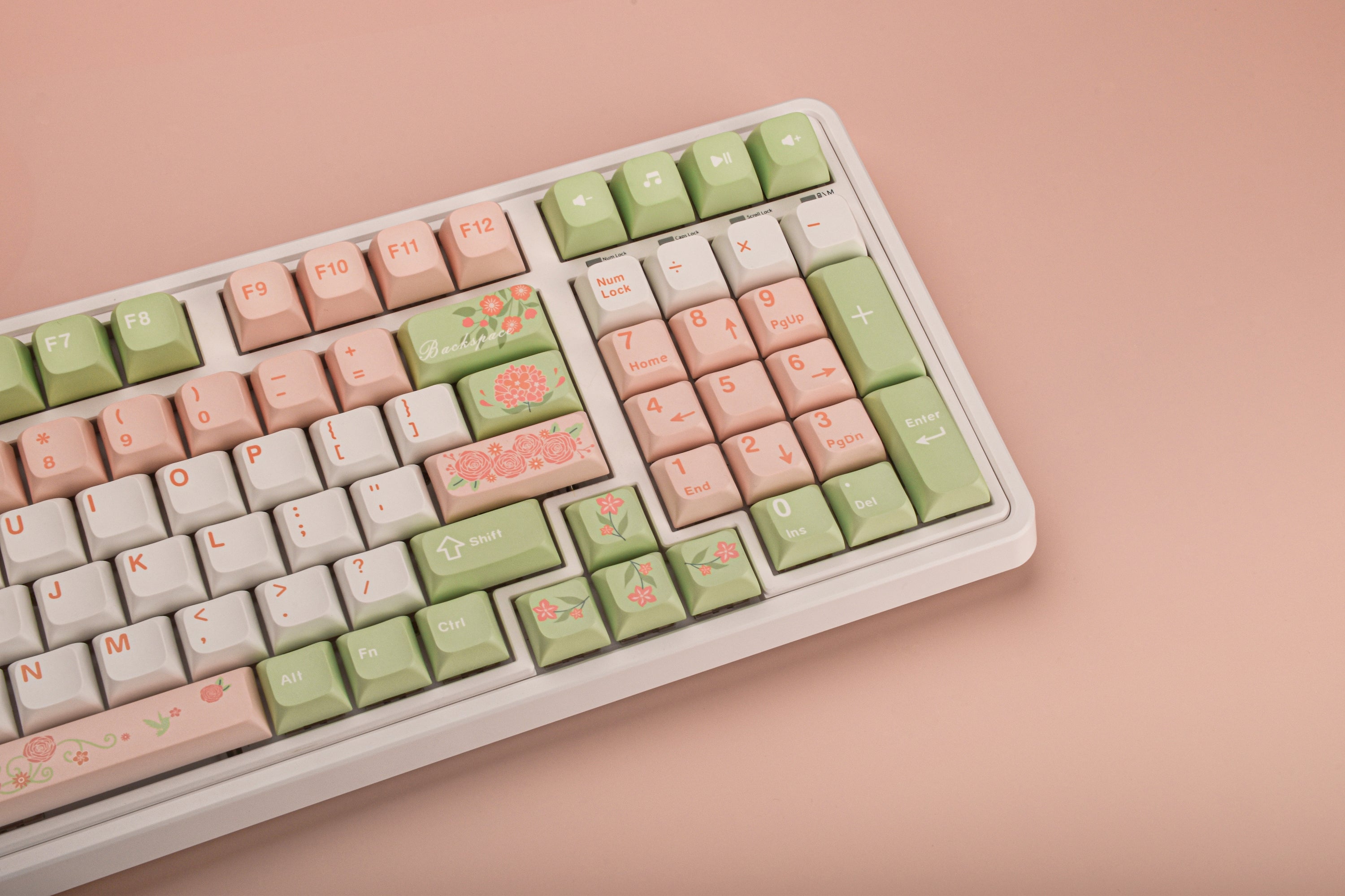 Oshid Flower Season PBT Dye-sub Keycaps-118 Keys