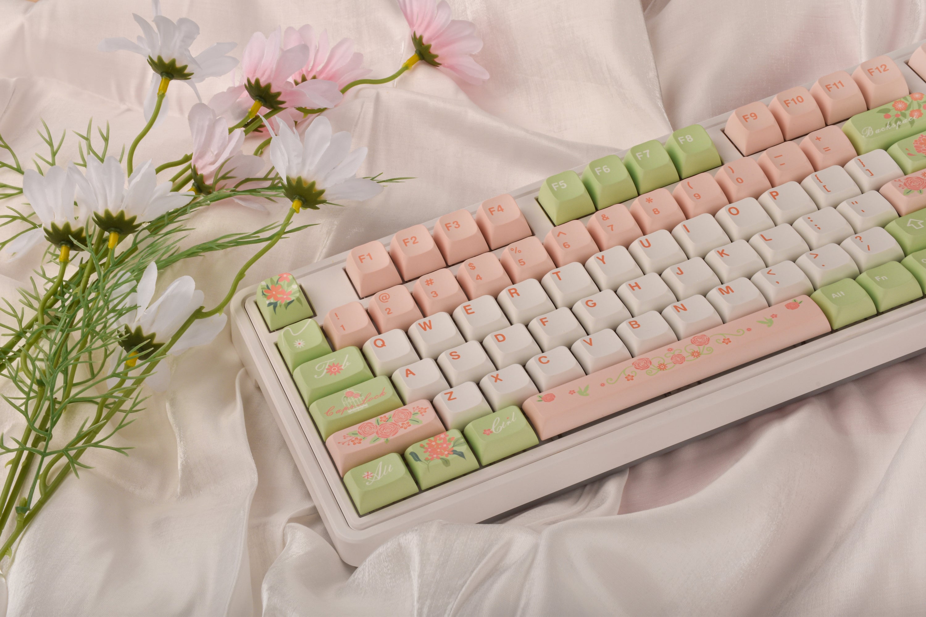 Oshid Flower Season PBT Dye-sub Keycaps-118 Keys