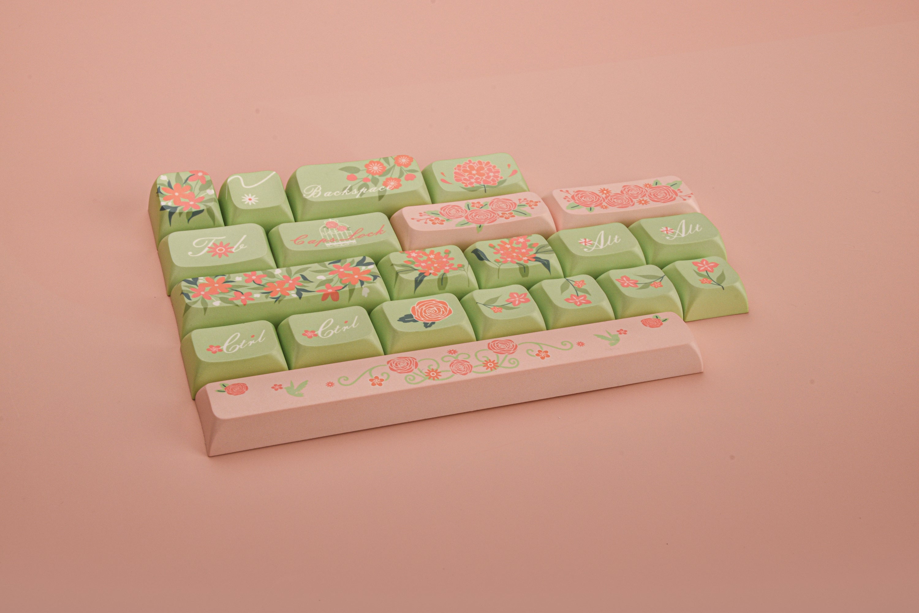 Oshid Flower Season PBT Dye-sub Keycaps-118 Keys
