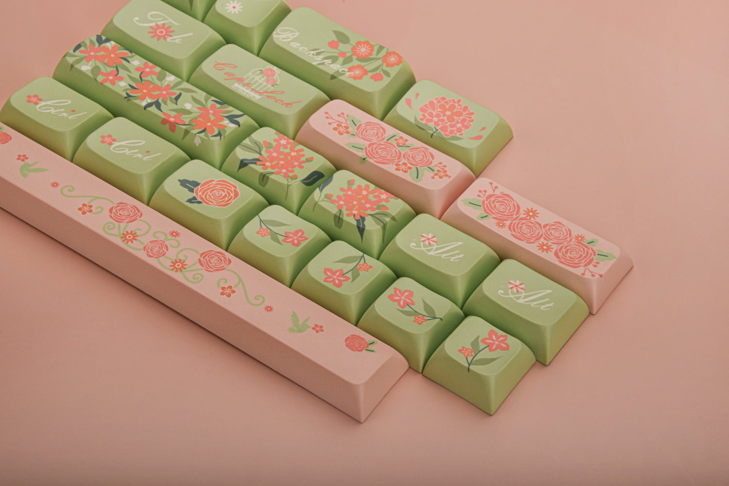 Oshid Flower Season PBT Dye-sub Keycaps-118 Keys