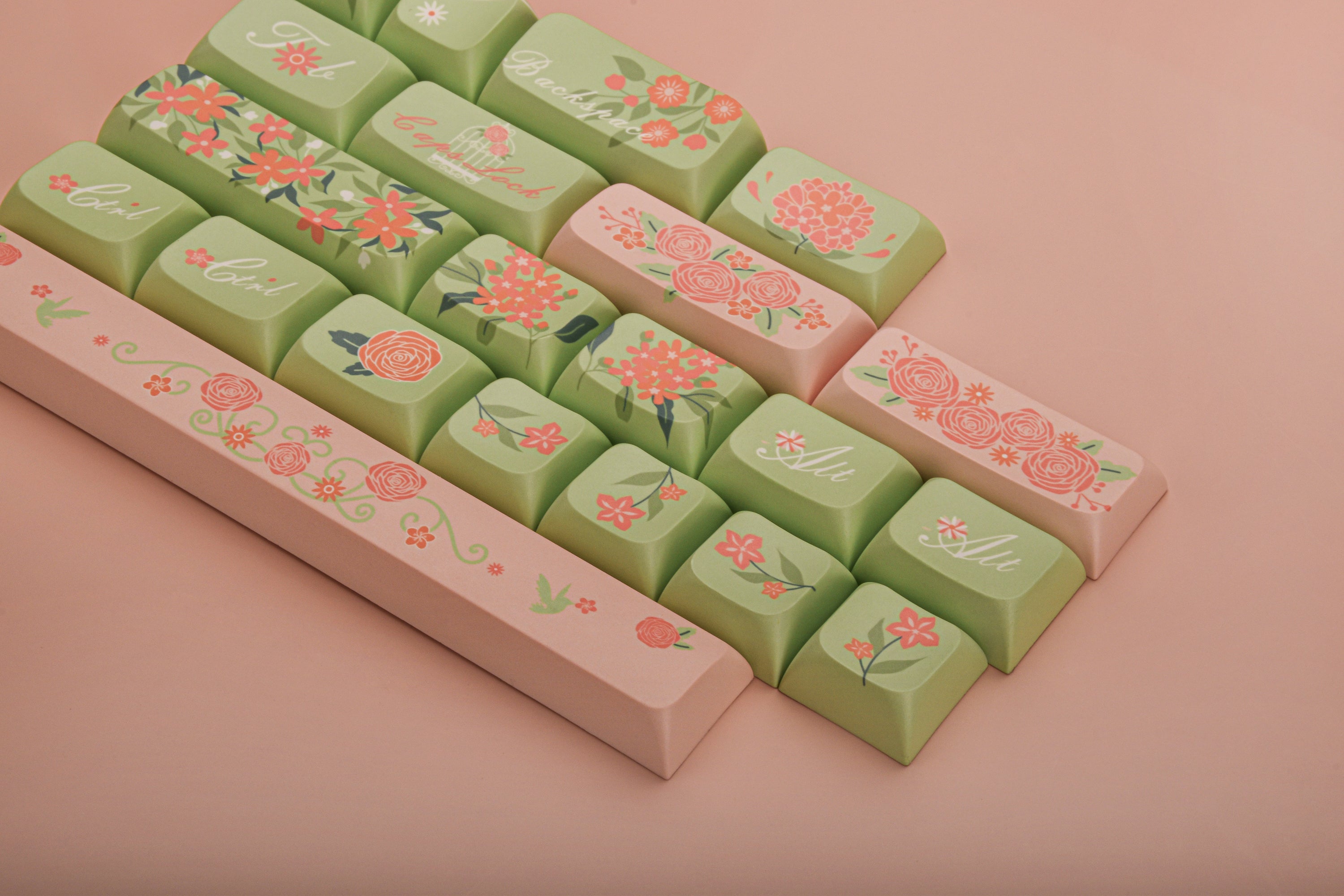 Oshid Flower Season PBT Dye-sub Keycaps-118 Keys