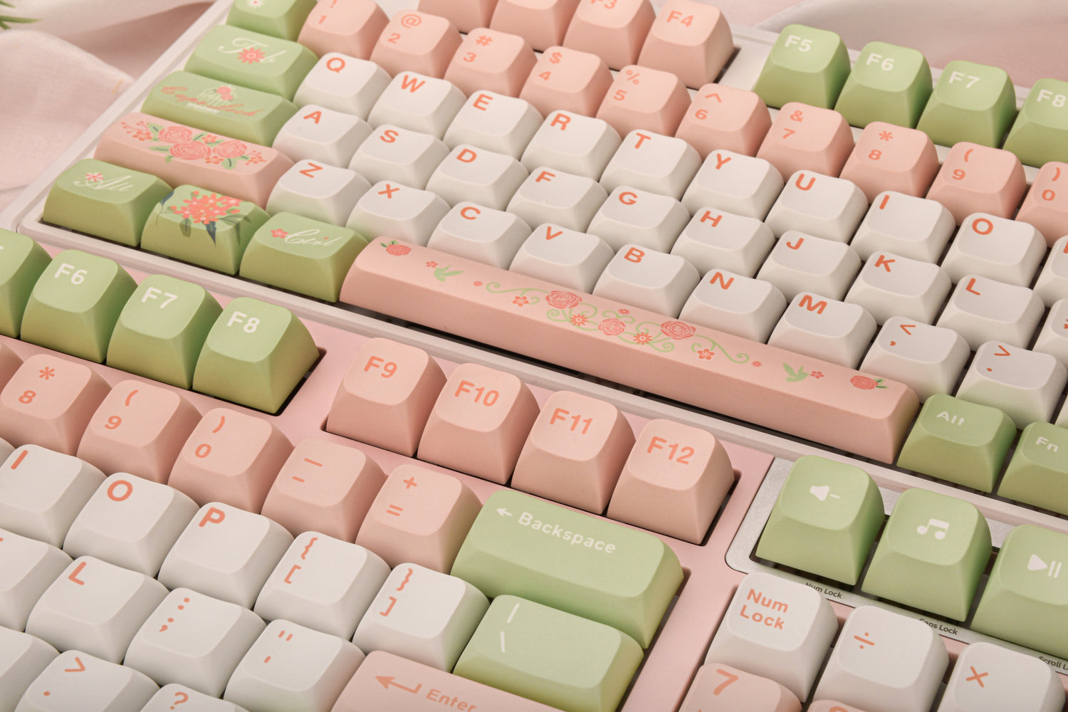 Oshid Flower Season PBT Dye-sub Keycaps-118 Keys