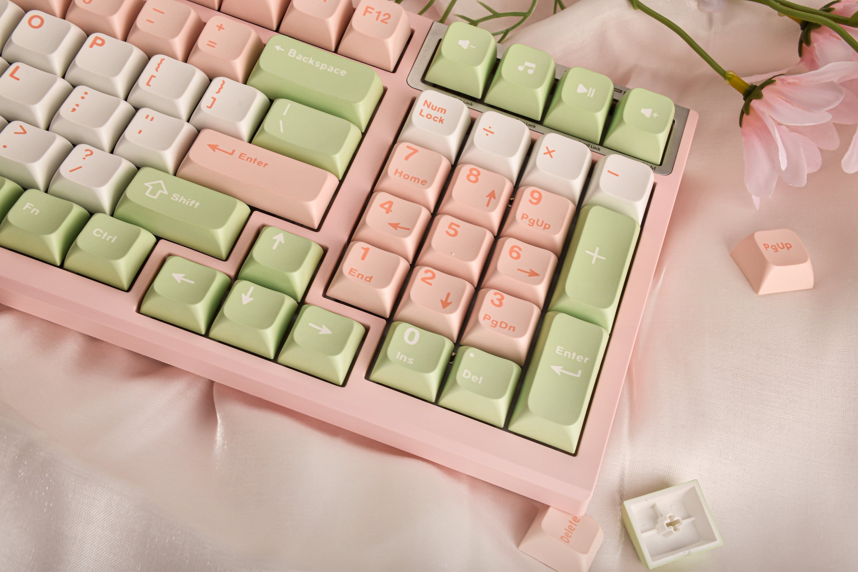 Oshid Flower Season PBT Dye-sub Keycaps-118 Keys