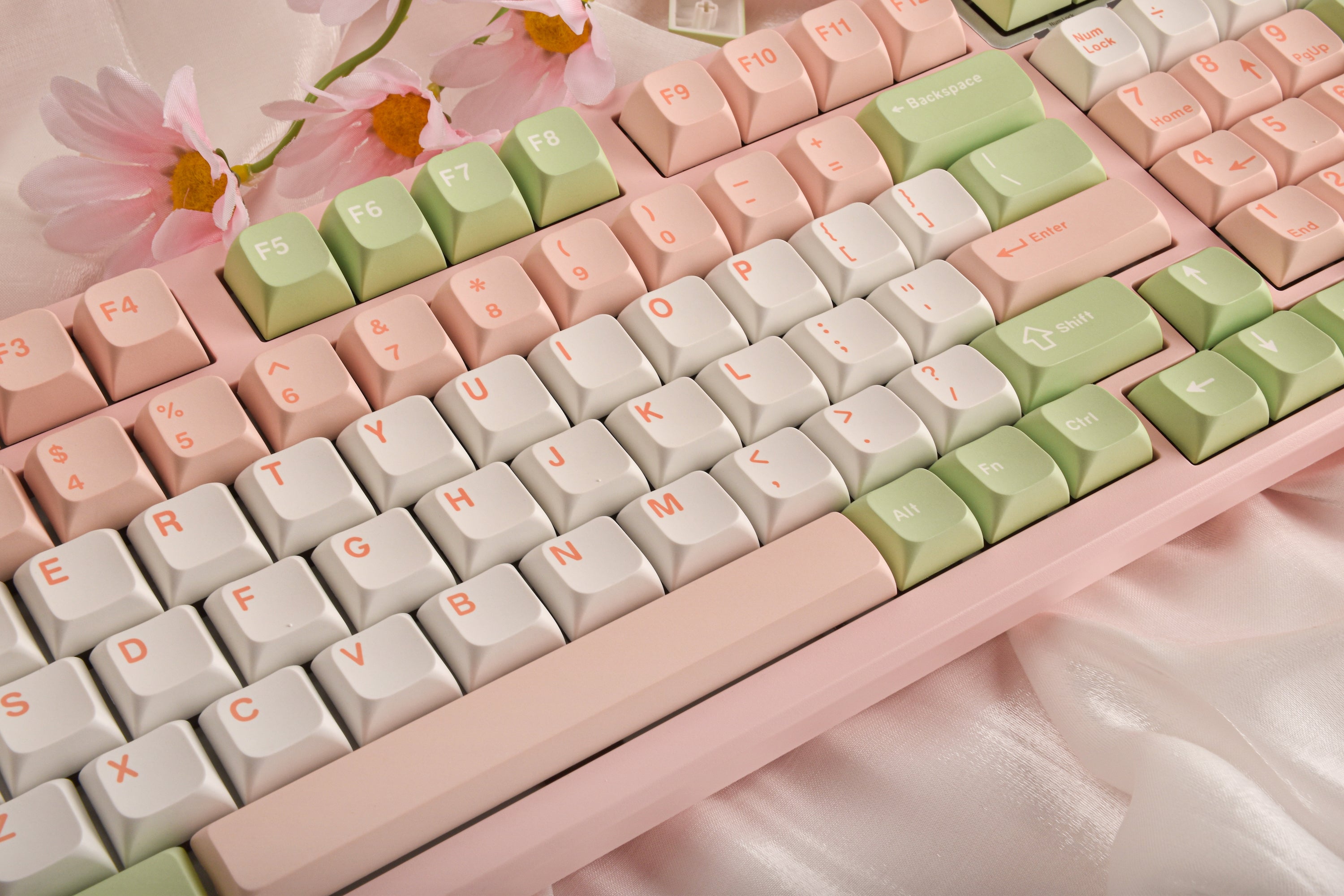 Oshid Flower Season PBT Dye-sub Keycaps-118 Keys