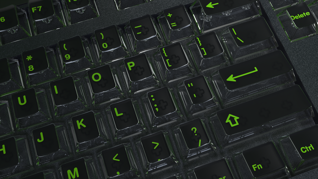Oshid Night Hawk (Crystal V2) Keycaps - 118 Keys